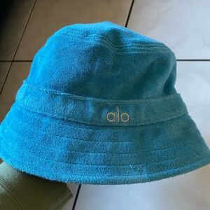 ALO Yoga Blue Terry Cloth Bucket Hat